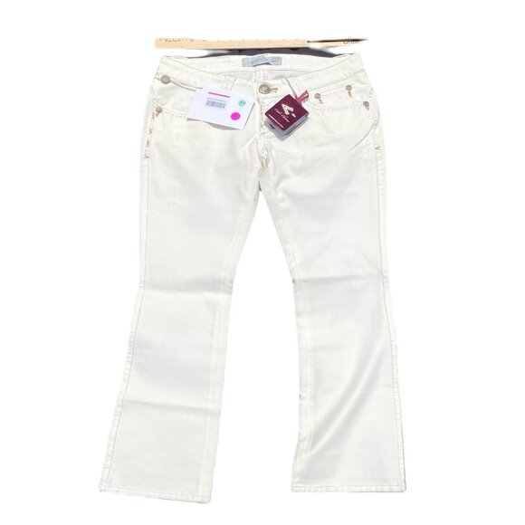 Carlo Chionna Women's Jeans White 28‎ NWT - Picture 1 of 4